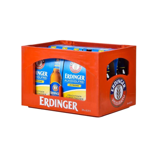 Erdinger Weißbier Alkoholfrei Zitrone Mehrwegkasten